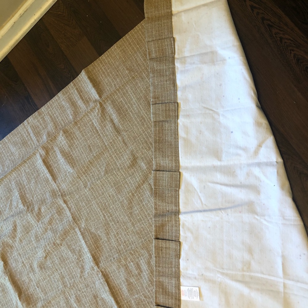 Beige curtains 2 panel